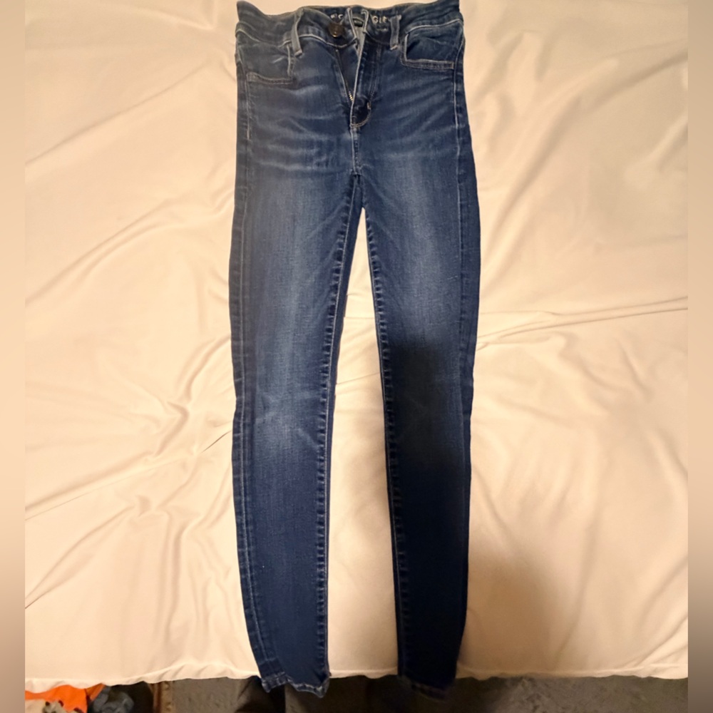 American Eagle Outfitters Dark Blue Skinny Jeans